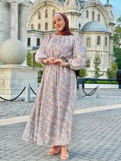 * Café printed dress