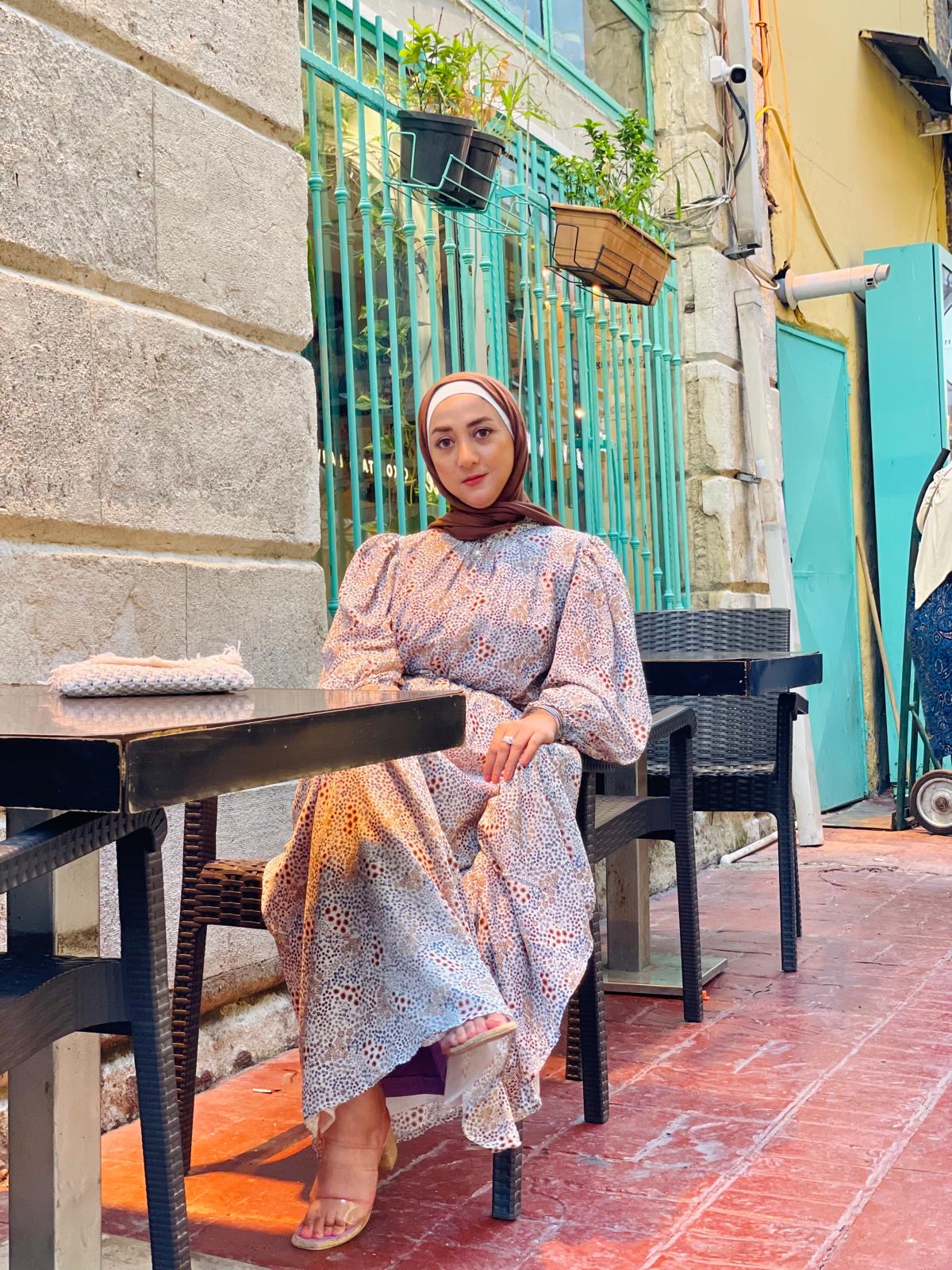 * Café printed dress - Image 5