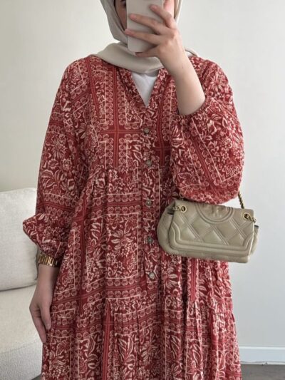 فستان منقوش