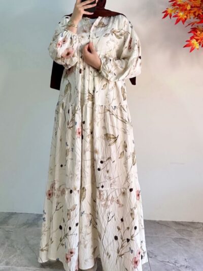 فستان منقوش تركي