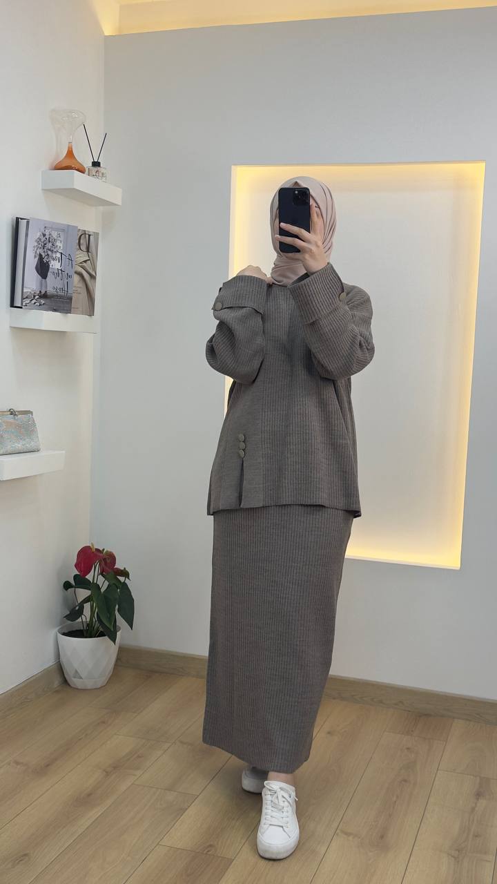سوت قطعتين من صوف تريكو الناعم - Image 2